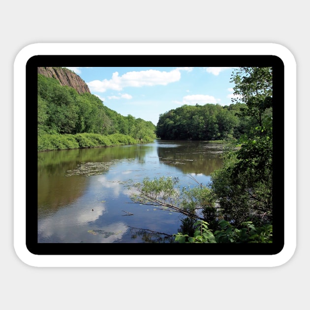 Mill River Sticker by Rob Johnson Photography